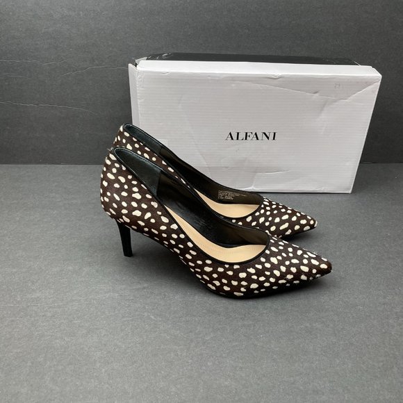 NWB Alfani Womens Jeules Leather Pumps - Picture 3 of 7